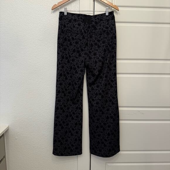 Anthro Maeve Jacquard Flare Pants - Picture 5 of 7
